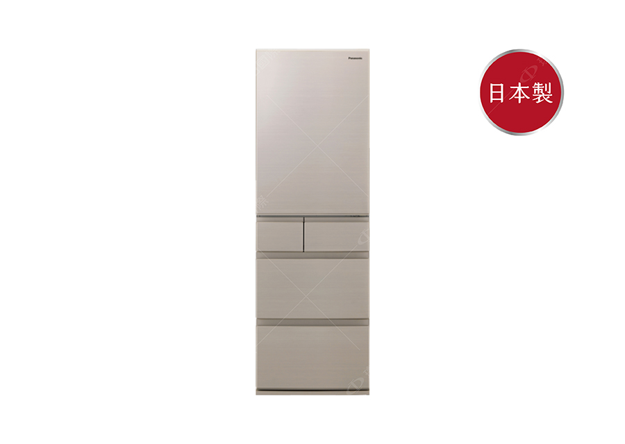 日本製 406L 平面鋼板 5門 電冰箱
